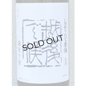 画像1: 八海山 しぼりたて生原酒 越後で候 青越後 1.8L