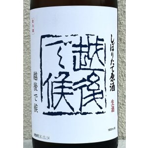 画像1: 八海山 しぼりたて生原酒 越後で候 青越後 1.8L