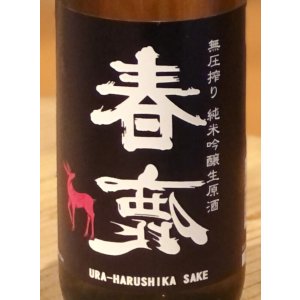 画像1: 春鹿 無圧搾り 純米吟醸 生原酒 720ml